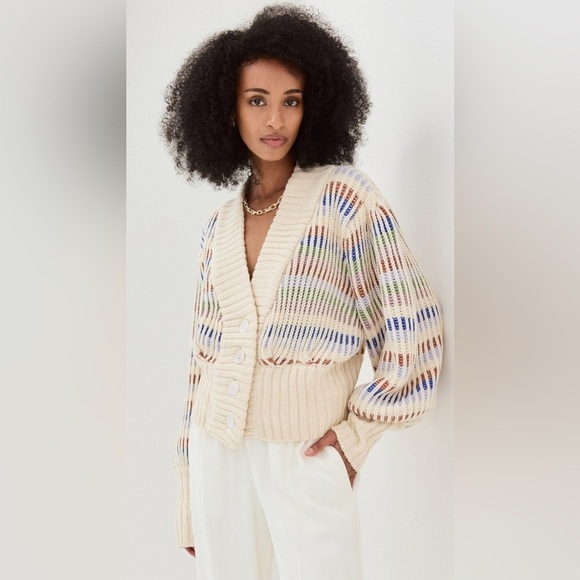 FARM RIO Bold Stitch Knit Cardigan XXS - Picture 5 of 13